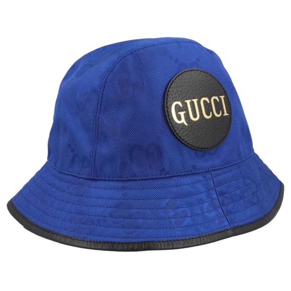 Gucci GG Logo Royal Blue Bucket Hat